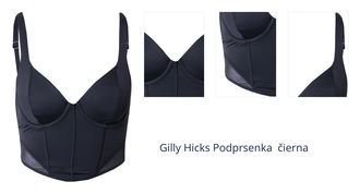 Gilly Hicks Podprsenka  čierna 1