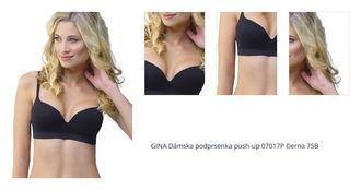 GINA Dámska podprsenka push-up 07017P čierna 75B 1