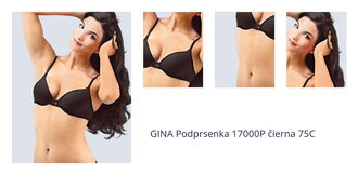 GINA Podprsenka 17000P čierna 75C 1