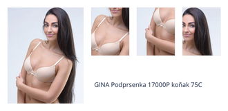 GINA Podprsenka 17000P koňak 75C 1