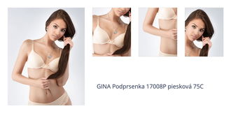 GINA Podprsenka 17008P piesková 75C 1