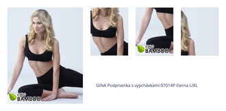 GINA Podprsenka s vypchávkami 07014P čierna L/XL 1