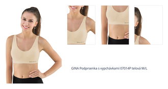 GINA Podprsenka s vypchávkami 07014P telová M/L 1