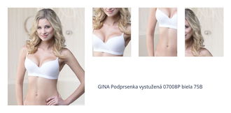 GINA Podprsenka vystužená 07008P biela 75B 1