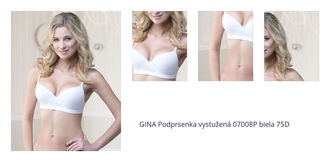 GINA Podprsenka vystužená 07008P biela 75D 1