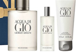 Giorgio Armani Acqua Di Gio Pour Homme - EDT 100 ml + sprchový gel 75 ml + EDT 15 ml 9