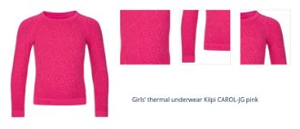 Girls' thermal underwear Kilpi CAROL-JG pink 1