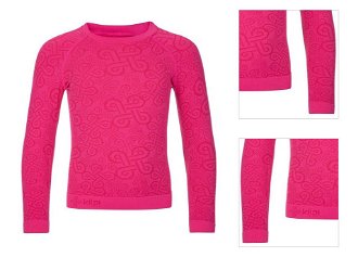 Girls' thermal underwear Kilpi CAROL-JG pink 3