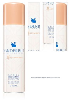 Gloria Vanderbilt Miss Vanderbilt dezodorant pre ženy 150 ml 1