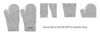 Gloves Barts WITZIA MITTS Heather Grey 1