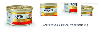 Gourmet Gold Cat konzerva hovädzie 85 g 1