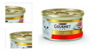 Gourmet Gold Cat konzerva hovädzie 85 g 4