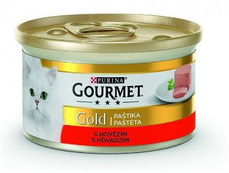 Gourmet Gold Cat konzerva hovädzie 85 g 2