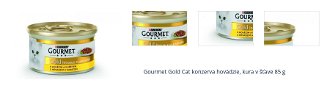 Gourmet Gold Cat konzerva hovädzie, kura v šťave 85 g 1