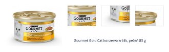 Gourmet Gold Cat konzerva králik, pečeň 85 g 1