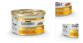 Gourmet Gold Cat konzerva králik, pečeň 85 g 3