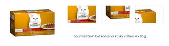 Gourmet Gold Cat konzerva kúsky v šťave 4 x 85 g 1