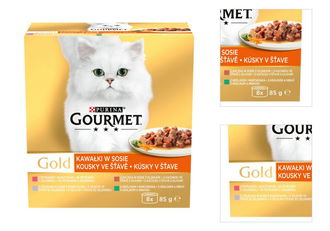 Gourmet gold cat konzerva multipack kúsky v šťave žele 8 x 85 g 3