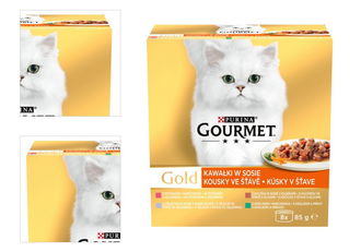 Gourmet gold cat konzerva multipack kúsky v šťave žele 8 x 85 g 4