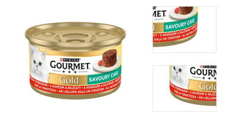 Gourmet gold cat konzerva Savoury cake hovädzie a paradajka 85 g 3