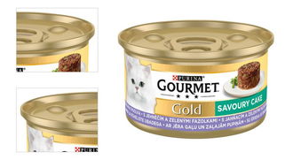 Gourmet gold cat konzerva Savoury cake jahňa a fazuľky 85 g 4