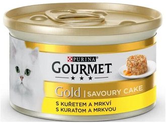 Gourmet gold cat konzerva Savoury cake kura a mrkva 85 g