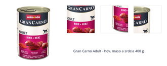 Gran Carno Adult - hov. maso a srdcia 400 g 1