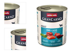 Gran Carno Adult - hovadzie, losos a spenat 800g 4