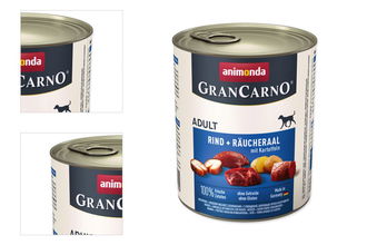 Gran Carno Adult - hovadzie, udeny uhor a zemiaky 800g 4