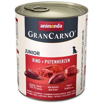 Gran Carno Junior - hovadzie a morcacie srdcia 800g