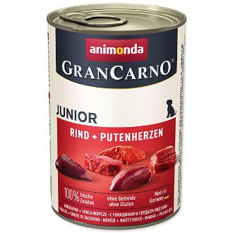 Gran Carno Junior - hovazie a srdcia 400g 2