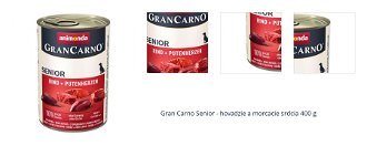 Gran Carno Senior - hovadzie a morcacie srdcia 400 g 1