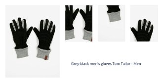 Grey-black men's gloves Tom Tailor - Men 1