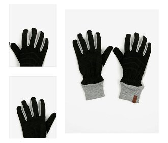 Grey-black men's gloves Tom Tailor - Men 4