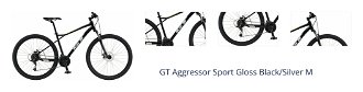 GT Aggressor Sport microSHIFT TS38 3x7 Gloss Black/Silver M 1