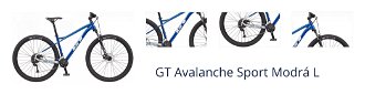 GT Avalanche Sport Shimano Alivio RD-M3100 2x9 Modrá L 1