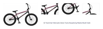GT Slammer Mercado Gloss Trans Raspberry/Matte Black Fade BMX / Dirt bicykel 1