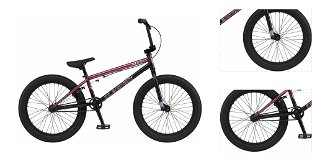 GT Slammer Mercado Gloss Trans Raspberry/Matte Black Fade BMX / Dirt bicykel 3