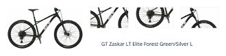 GT Zaskar LT Elite Sram SX Eagle 1x12 Forest Green/Silver L 1