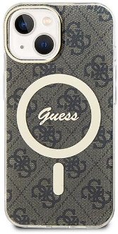 Guess IML 4G MagSafe Zadný Kryt pre iPhone 15, brown