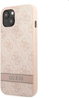 Guess PU 4G Stripe pre Apple iPhone 13 mini, ružové
