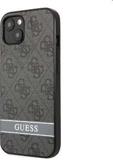 Guess PU 4G Stripe pre Apple iPhone 13 mini, šedé 2