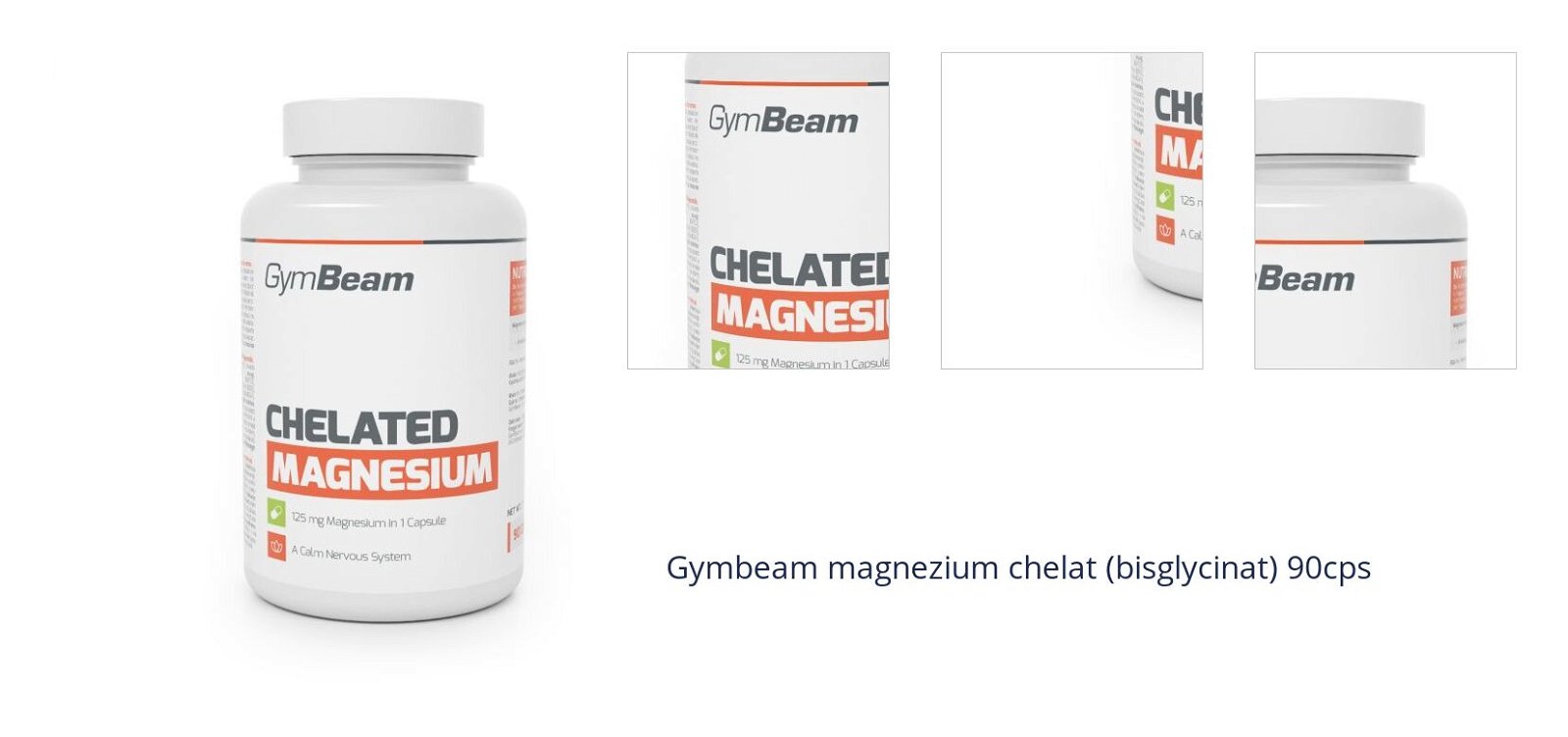 Gymbeam magnezium chelat (bisglycinat) 90cps 1
