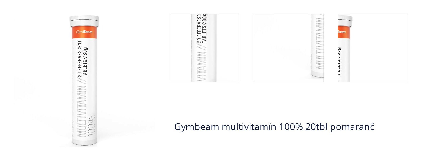 Gymbeam multivitamín 100% 20tbl pomaranč 1
