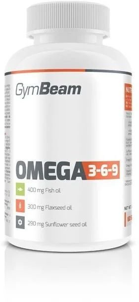 Gymbeam omega 3-6-9 bez prichute 120cps