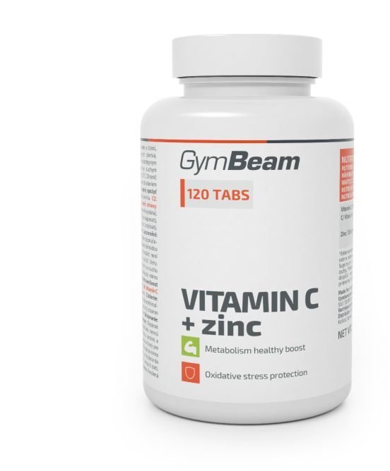 Gymbeam vitamin c + zinok 120tbl