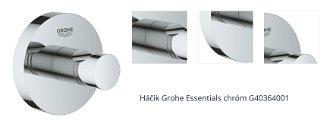 Háčik Grohe Essentials chróm G40364001 1