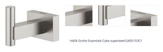 Háčik Grohe Essentials Cube supersteel G40511DC1 1