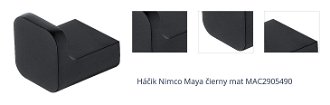 Háčik Nimco Maya čierny mat MAC2905490 1