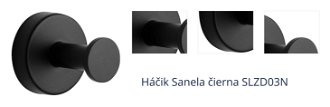 Háčik Sanela čierna SLZD03N 1